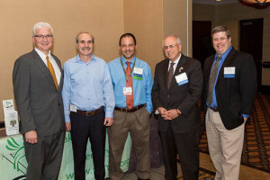 Left to Right: Dr. Arnold M. Baskies, MD, FACS , Neil Spiegler, PSMRF, Dr. Lerman and Michael A. Davies, MD, PhD